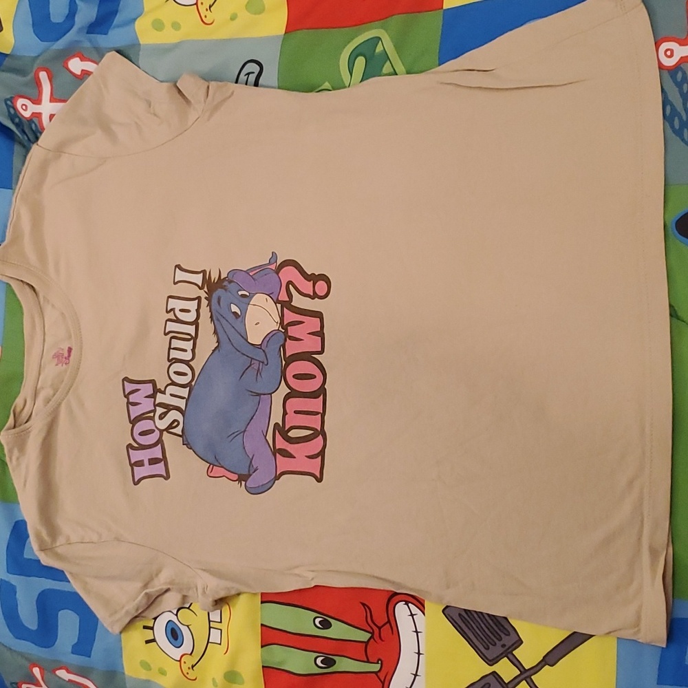 🥨10 for$20 Eeyore "How Should I Know?" XL Shirt